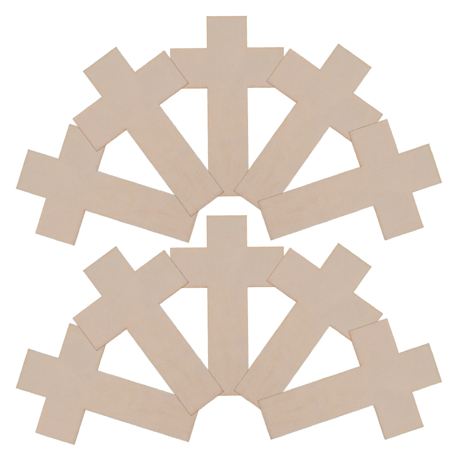 

30 Pcs Children Drawing Tools Wooden Cross Cutout DIY Painting Craft Blank Wood Chips Home Decor Project Easter