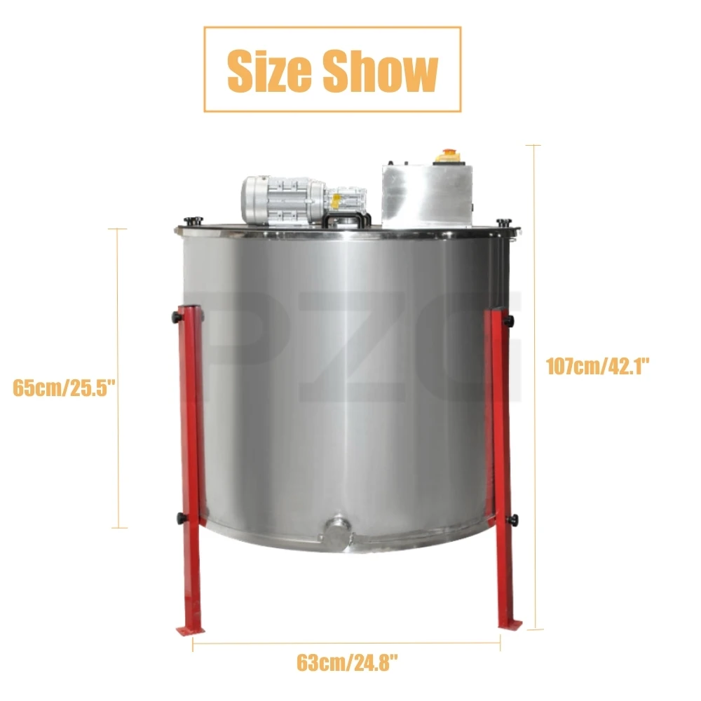 Beekeeping Electric 24 Frames Automatic Stainless Steel Honey Centrifuge Honey Extractor Machine