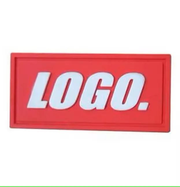 Custom logo garment PVC rubber patch labels tag clothes patches