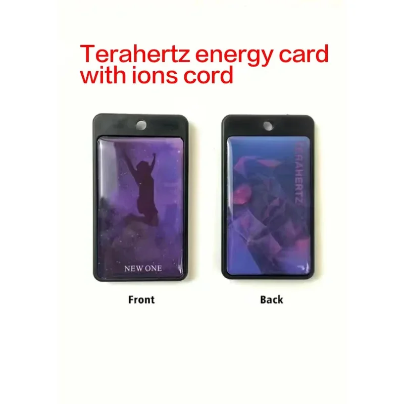 

1pcs V10 New Arrival Iones Tarjeta cuantica V9.0 Card With ionized Rope Necklace Chain Nume Card