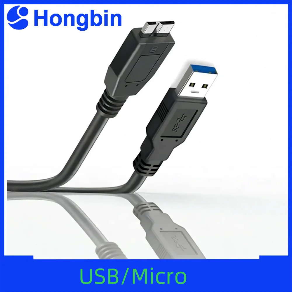 USB Hard Drive Cable USB 3.0 Micro B Cable for External HDD USB 3.0 Data Cord for WD Hitachi Lacie Seagate Toshiba Portable HDD