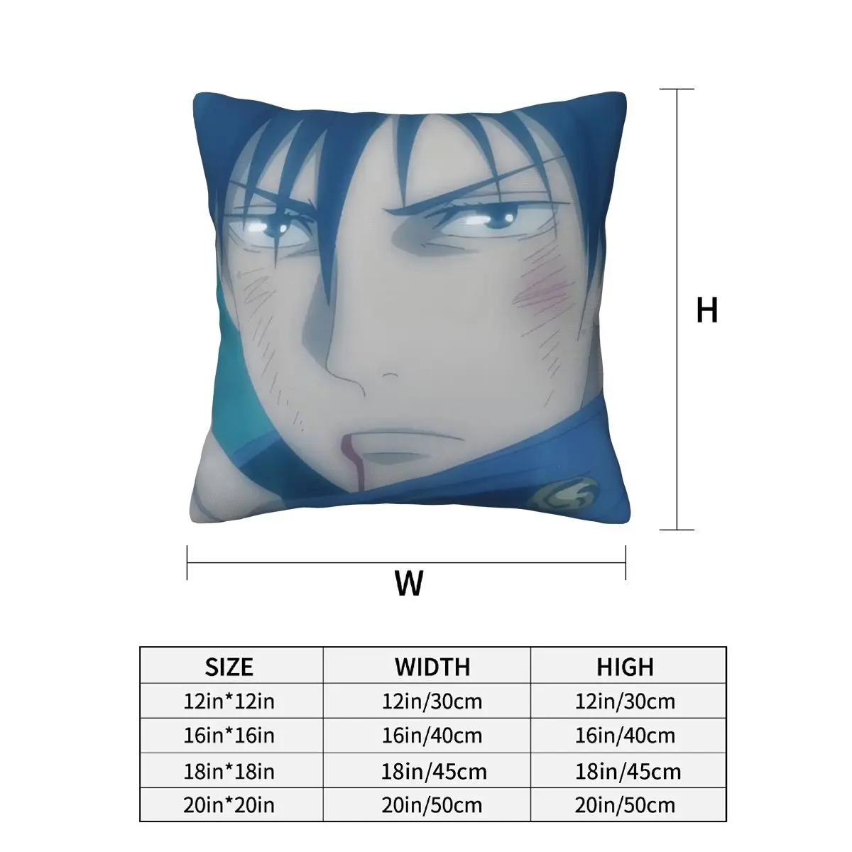 Megumi Besto Friendo Jujutsu Kaisen Sukuna Anime 2 pcs Square Pillowcase Pillow Cover Comfort Throw Pillow for Home Living Room