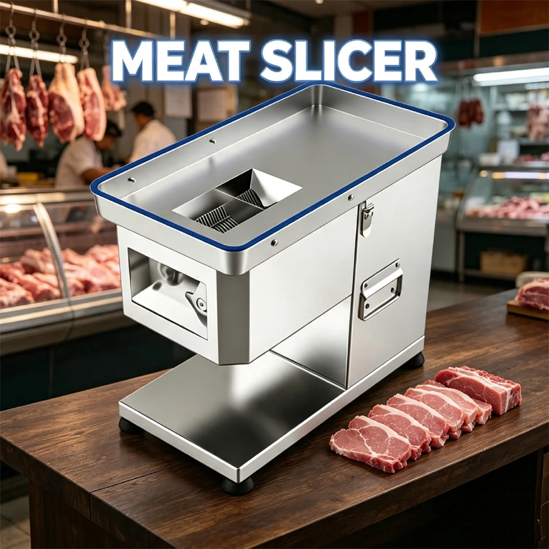 Commercial Meat Cutter Machine For Butcher Shop Meat Slice Shred Dice Machine