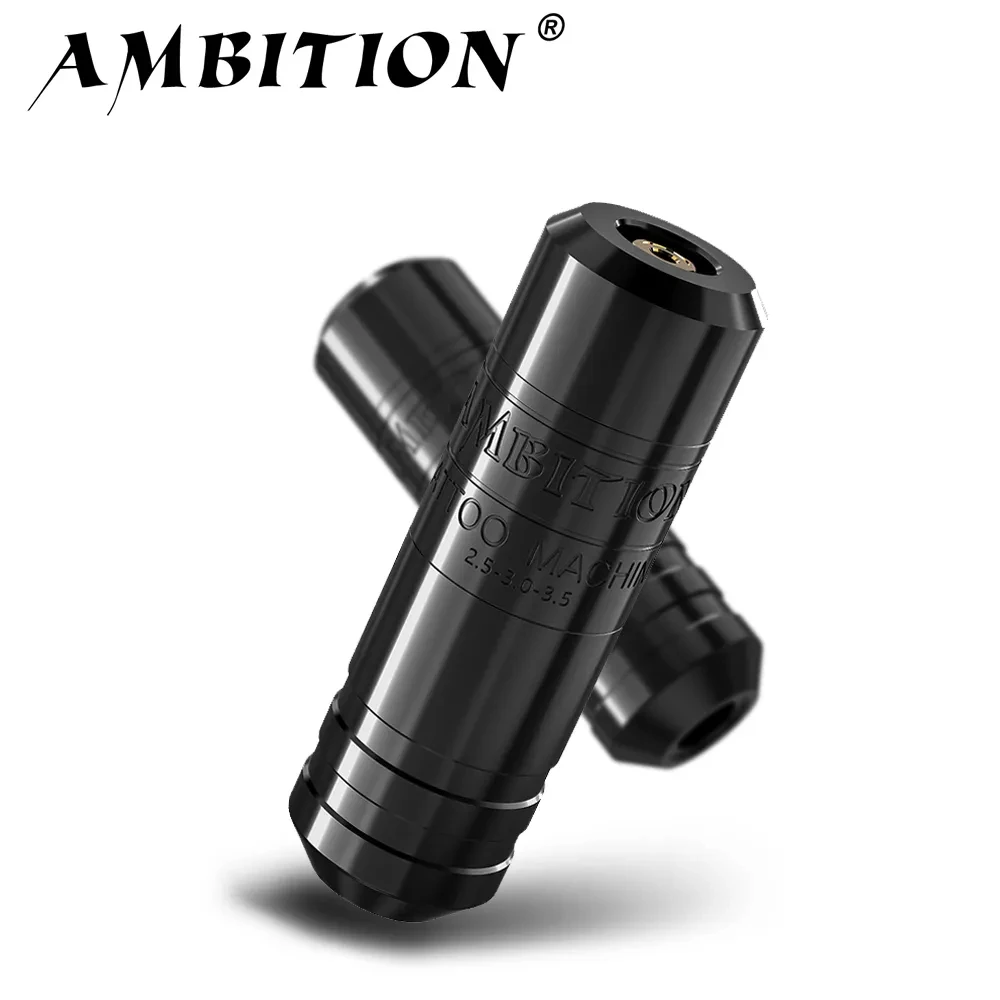 

Ambition Torped 28 Stroke 2.5-3.0-3.5mm Rotary Tattoo Pen Machine Wireless Kuark Battery Powerful Brushless Motor RCA Cord