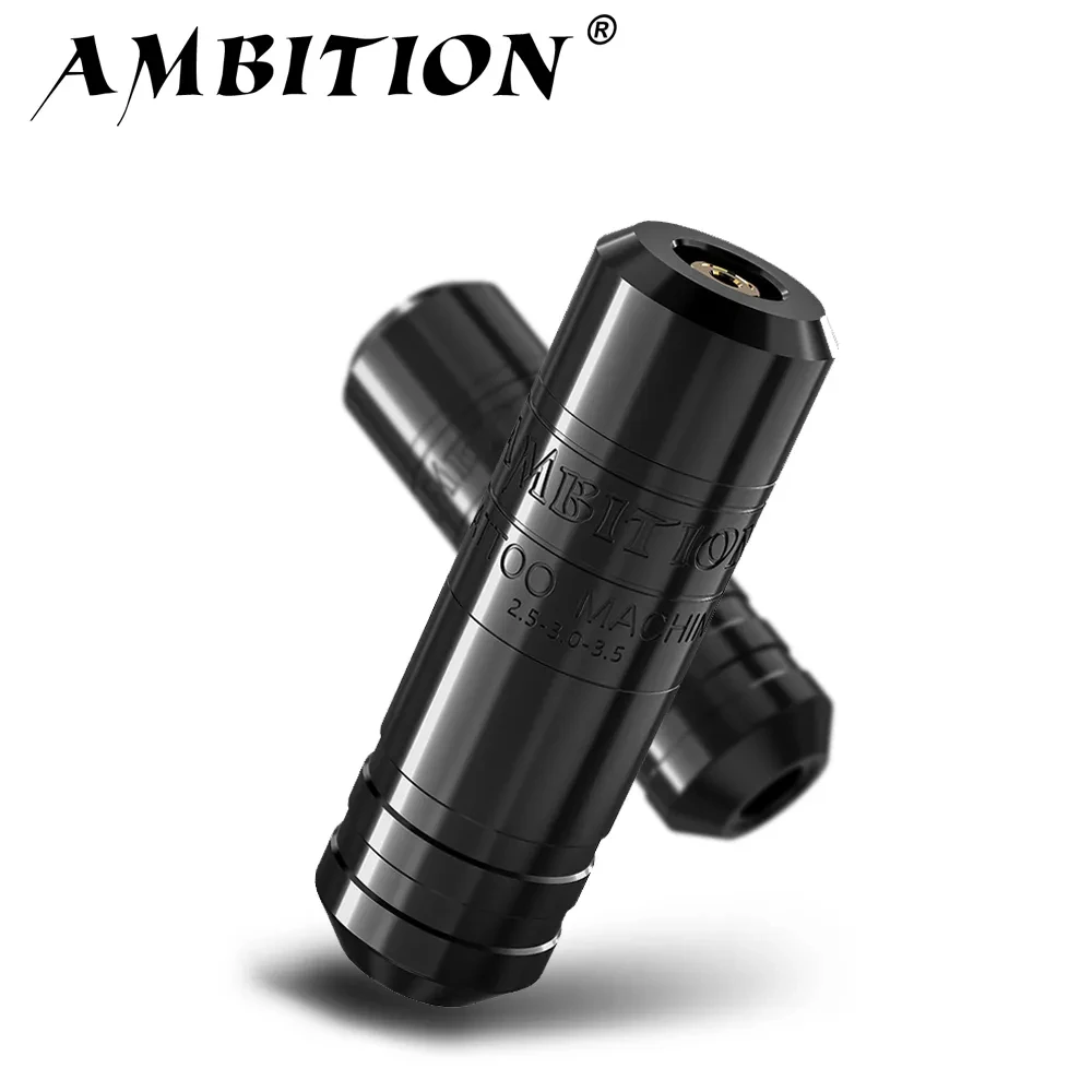 Ambition Torped 2 obrotowe pióro do tatuażu Skok 2,5-3,0-3,5 mm Maszyna Bezprzewodowa bateria Kuark Mocny bezszczotkowy silnik z przewodem RCA
