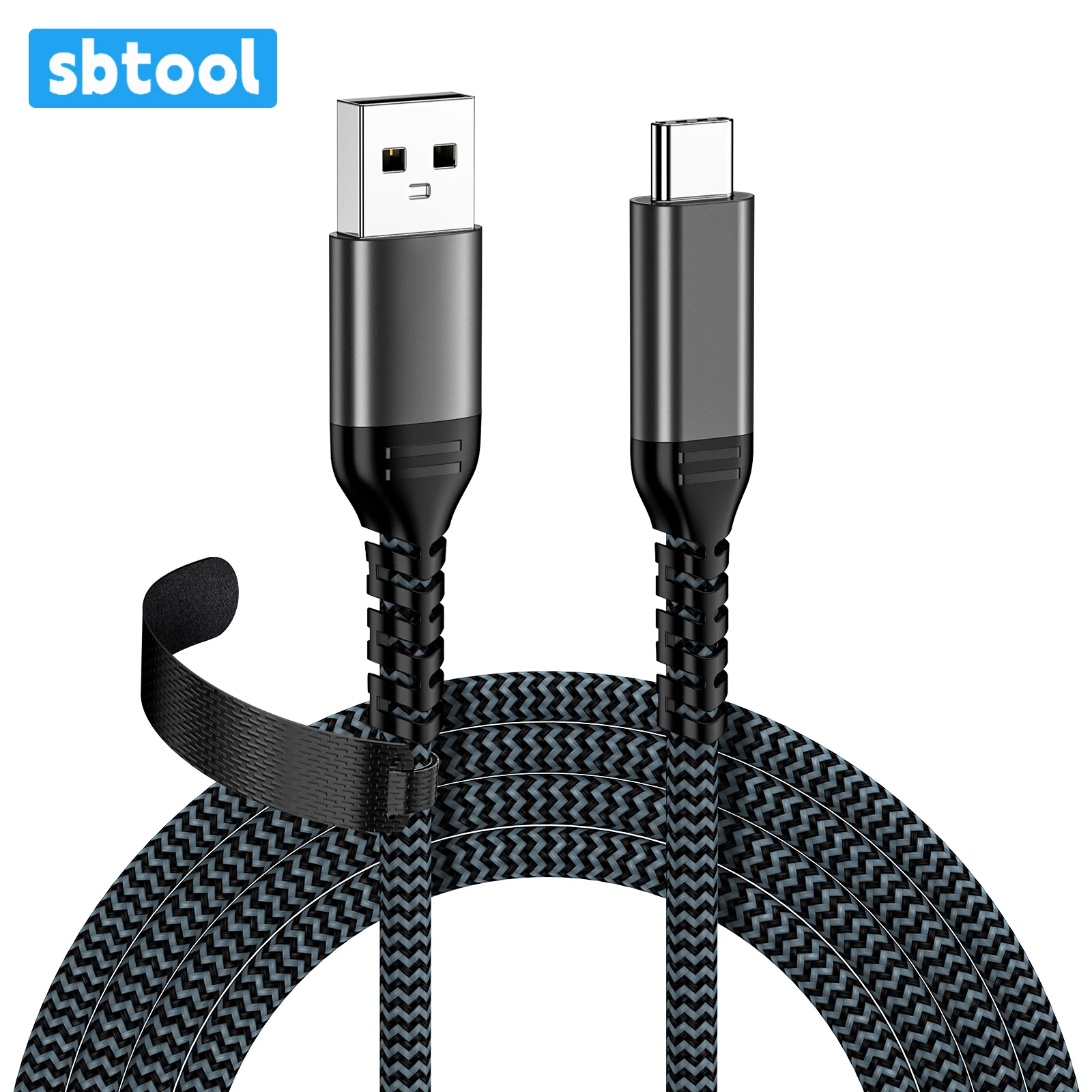 USB 3.2 Type C to A Cable 10Gbps 3A 60W QC3.0 Fast Charging Cable for iPad SSD Hard Data Transfer