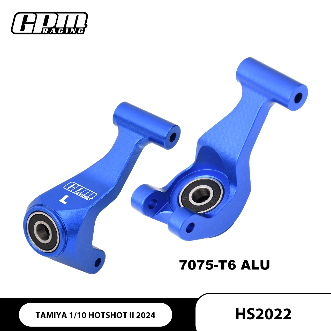 

GPM 7075 Alloy Rear Knuckle Arm Larger Bearings For 1/10 Hotshot II 2024 TAMIYA