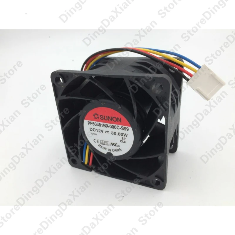 d 1PCS For SUNON PF60381BX-000C-S99 | 60×60×38mm 12V 30W 6CM 4-Pin PWM Axial Fan