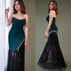 Customized  Elegant  Strapless Sheath Cocktail  Flowers Sequin S Occasion Evening Gown  luxury evening dresses for women