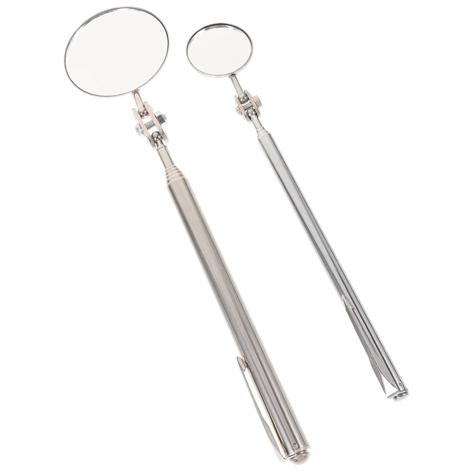 

2Pcs Foldable Telescopic Mirror Car Welding Chassis Inspection Automotive Maintenance Portable Lightweight Mirror on Telescopic