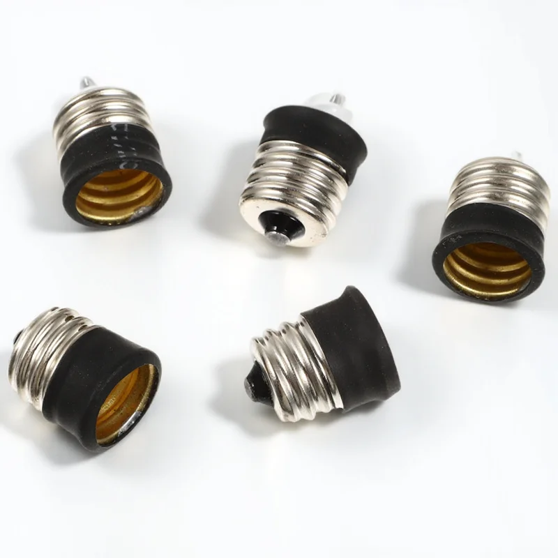 5 قطعة E17 إلى E14 قاعدة مصابيح محول دائم العملي أداء ممتاز E17 إلى E14 قاعدة محول محول مصباح #6