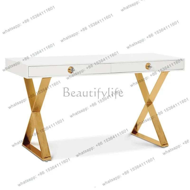 

LXLight luxury simple paint desk office writing desk Nordic tableSSS