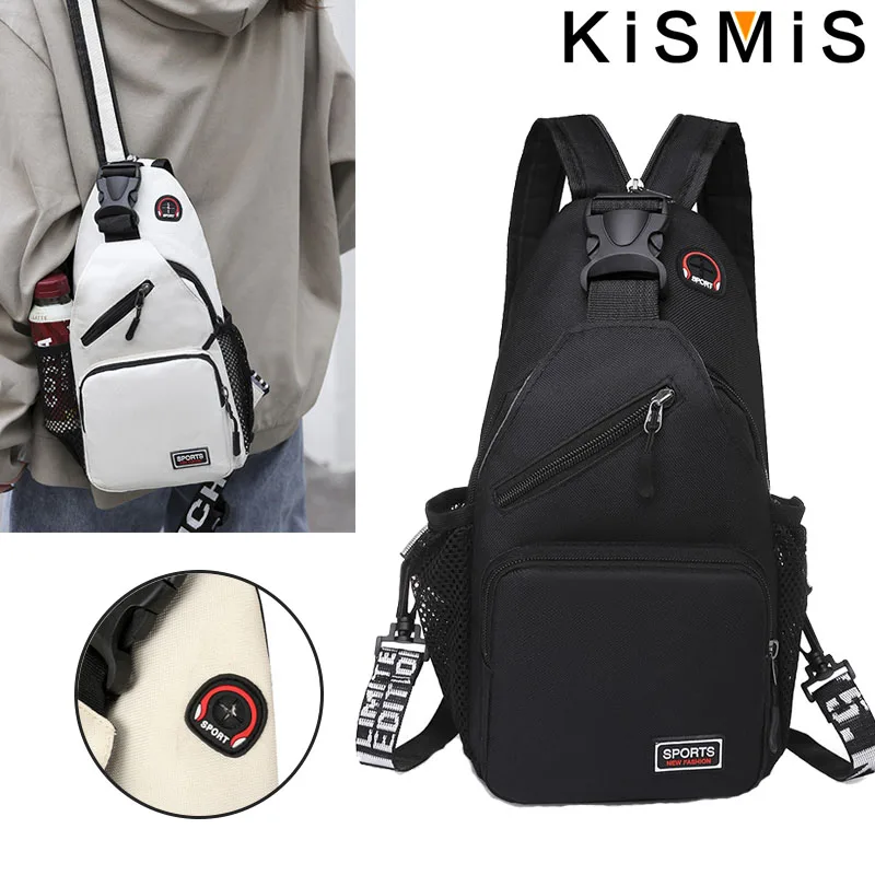 KISMIS Women Mini Backpack Small Chest Bag Sling Messenger Bags Female Sports Bag Travel Waist Crossbody Bag Girl Back Pack