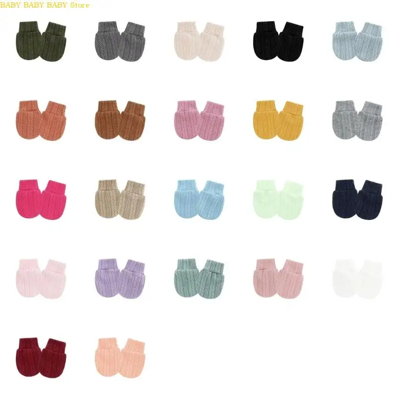 

Q81A Дышащие хлопковые варежки для младенцев, устойчивые к царапинам чехлы для рук для детей 0-1 месяца, мягкие эластичные