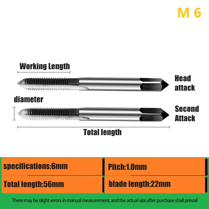 

Efficient Steel Hand Machine Taps Set Hss Metric Plug Bottoming M3 M5 M6 M8 M10 for Threading Tubes and Pins