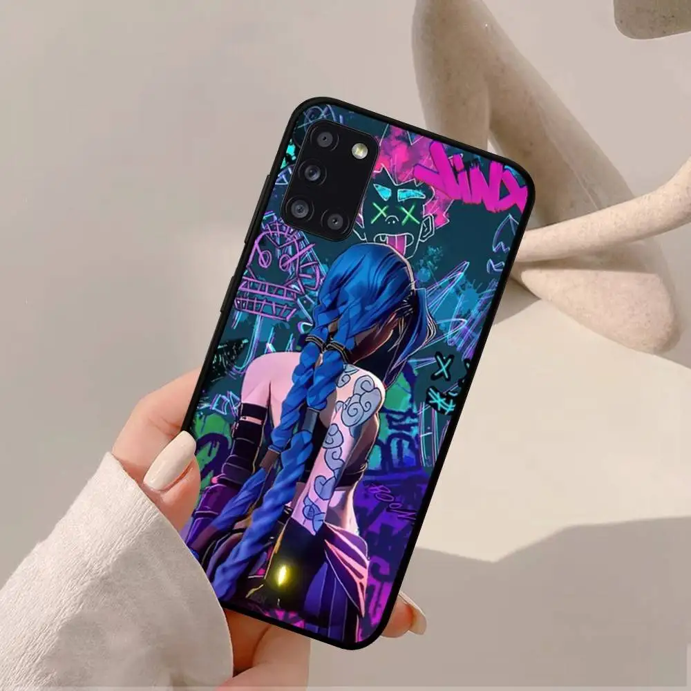 League of Legends L-LOL Jinx Capa de telefone para Samsung A 52 53 21 32 13 12 71 31 51 40 72 73 70 22 42 50 30 20 21 shell