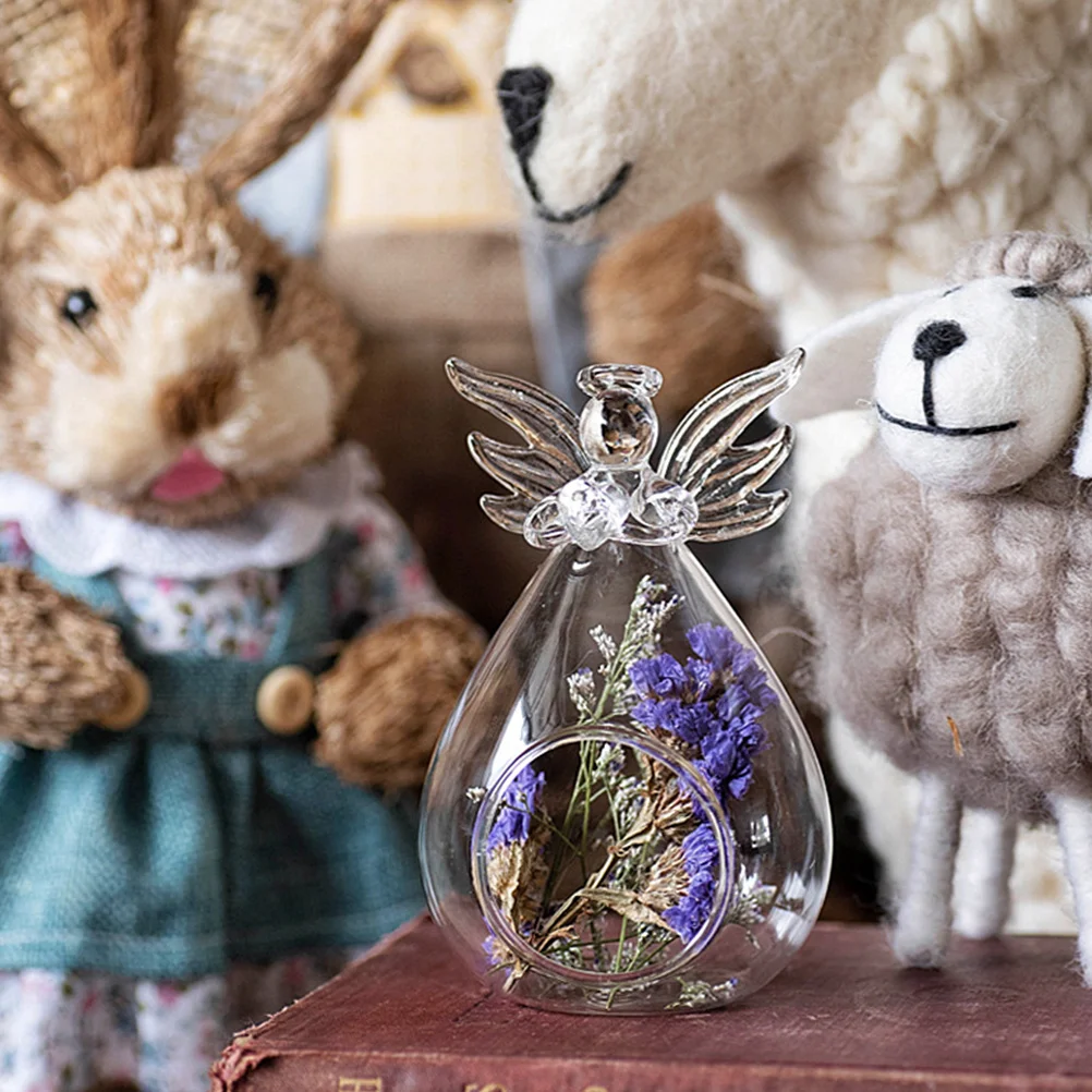 

Heatproof Glass Holder Stylish Angle Design Clear Tealight Stand for Wedding Party Home Decor Angle Holder