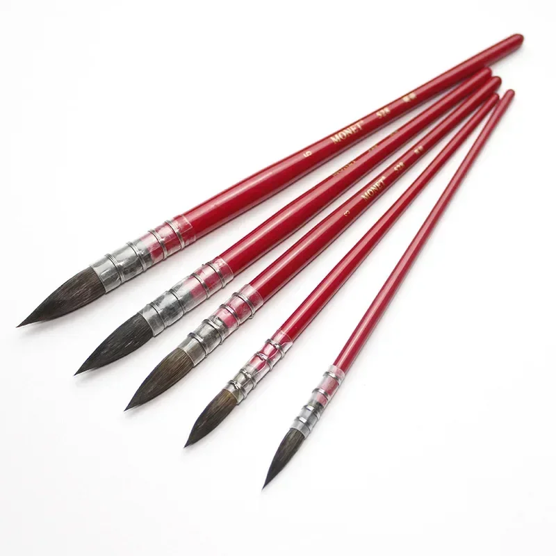 1Piece Squirrel's Hair Artist Paint Brush Pointed Painting Brushes For Watercolor Art Supplies Painting Supplies Education Tool