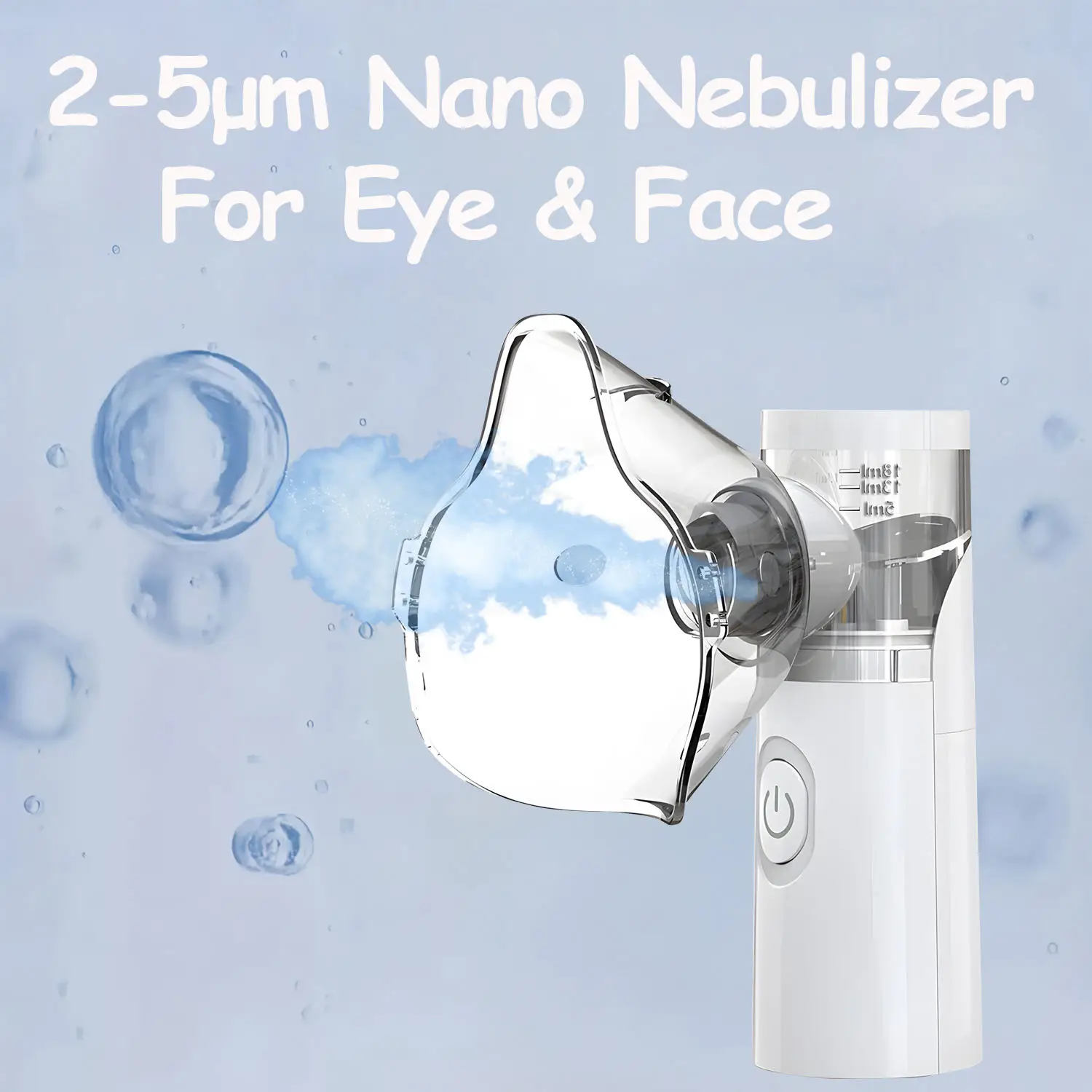 Portable Eye Steamer Nano Mist Sprayer Eye Massager Moisturizing Eye Care for Dry Tired Eyes Facial Humidifier Relaxation Device
