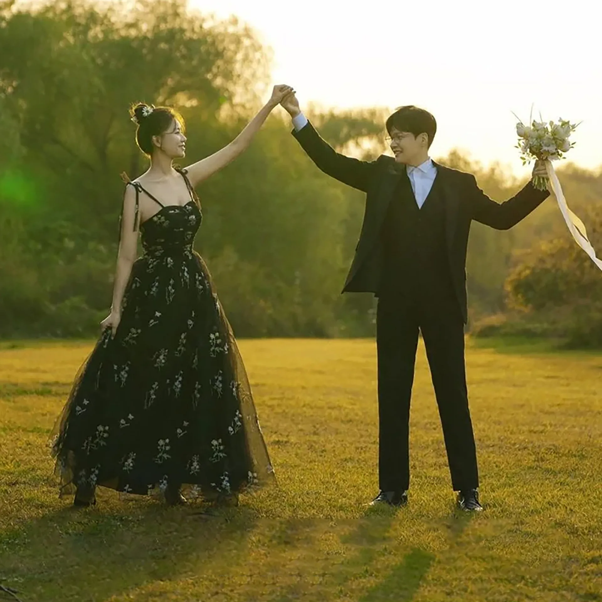 2025 Vestidos largos de lujo con bordado floral para boda, vestidos de noche para graduación, fiesta de verano para mujer, ocasiones formales, vestido de recepción