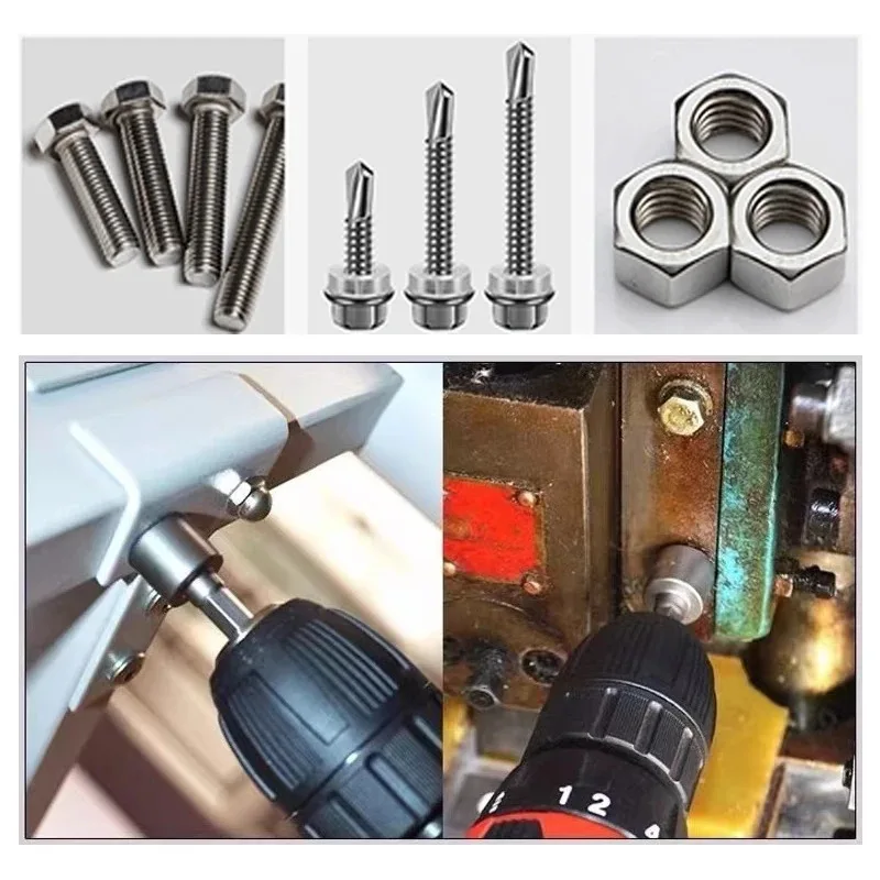 9pcs/set 5mm-13mm Hex Sockets Sleeve Nozzles Nut Driver Set Screwdriver Set Schroevendraaier Set Bits Sets Tools Socket Wrenches