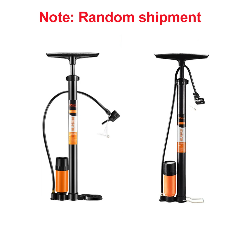 160PSI High Pressure Bicycle Pump Air Pump with Pressure Gauge Valve Adapter MTB Bicycle Floor Pump Valve Inflator Bike Parts