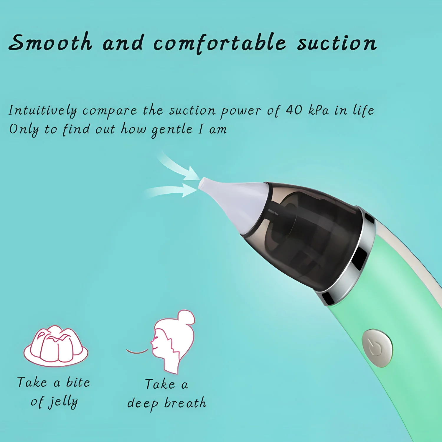 New Rechargeable Baby Nose Cleaner Silicone Adjustable Suction Electric Child Nasal Aspirator Health Safety Convenient Low Noise