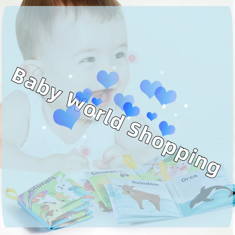 ソフトベビーファブリックブックインタラクティブ感覚活動布製ブック赤ちゃんのための最初の教育用モンテッソーリ早期学習ゲーム