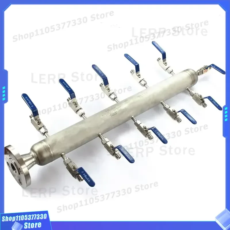 316 Stainless Steel Ball Valve Air Fittings 300 PSI Gas Distribution Manifold Compatible with Swagelok Parker Style High