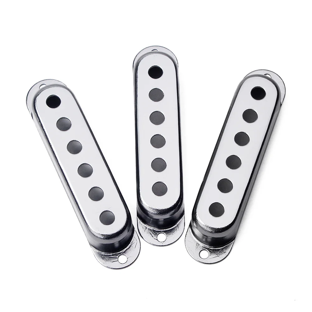 

3Pcs Electric Guitar Pickup Covers Metal Protective Covers Durable Impact Resistant Sturdy Pickup Protection Accessories