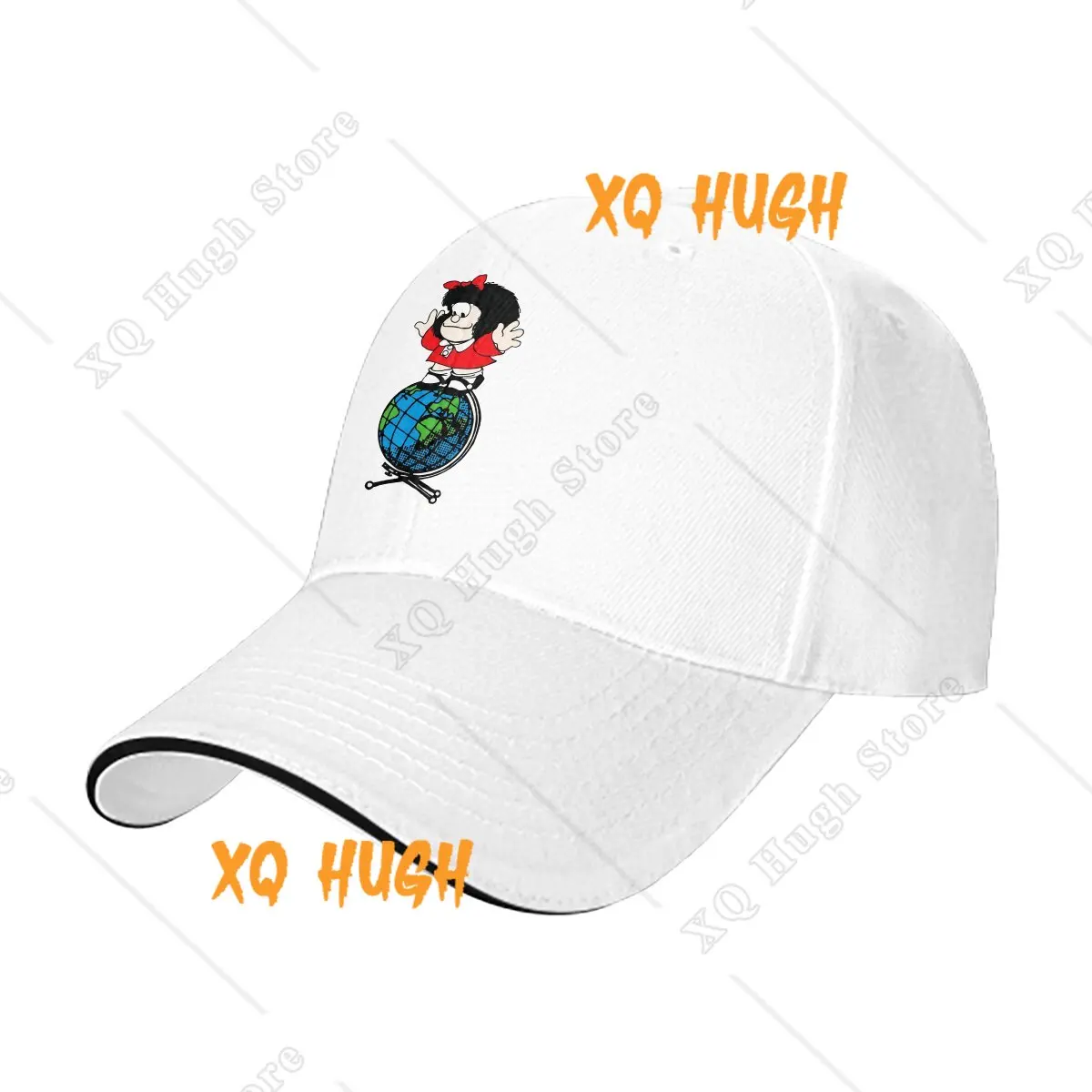 Summer Cap Sun Visor Above the World Hip Hop Caps Mafalda Quino Comics Manga Girl Peaked Hats