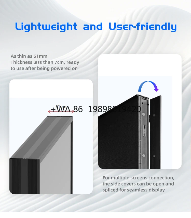 

Экран портативный цифровой видеовывески рекламный щит умная рекламная панель плеер для мероприятий HD светодиодный плакат дисплей
