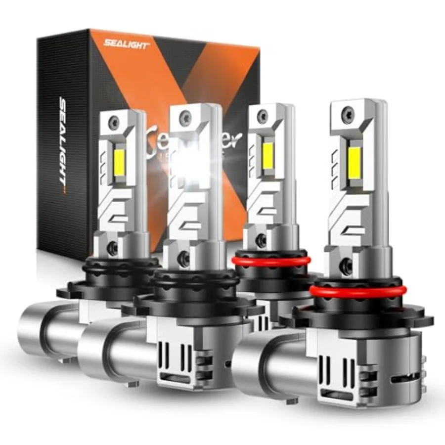 

Лампы 9005 9006, 80000 лм, в 8 раз ярче, 6500K, холодный белый свет, с вентилятором 15000 об/мин, Plug and Play, IP68, водонепроницаемые