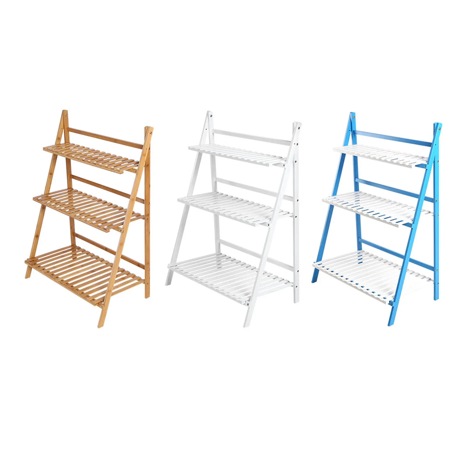 Flower Pot Rack Multi Layer Foldable Flower Plant Pots Rack Stand Shelf for Balcony Living Room Garden Patio Potted Stand Shelf