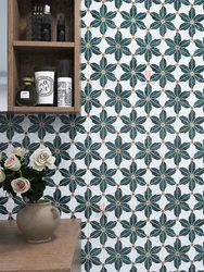 2024  Building materials marble mosaic stone flower bathroom hotel residential floor bathroom European villa decoration kitchen
