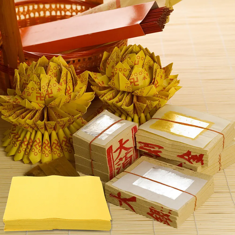 500 Pcs 30 40 Size Ancestor Money Paper Sacrifice Ghost Money Taoist Ritual Decorative Paper