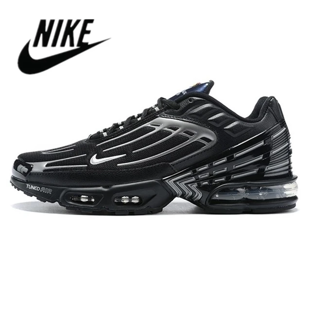 Hot Sell Nike Air Max TN PLUS 3 New Silver Black Outdoor Breathable Comfortable Sneakers Women Men Running Shoes AliExpress