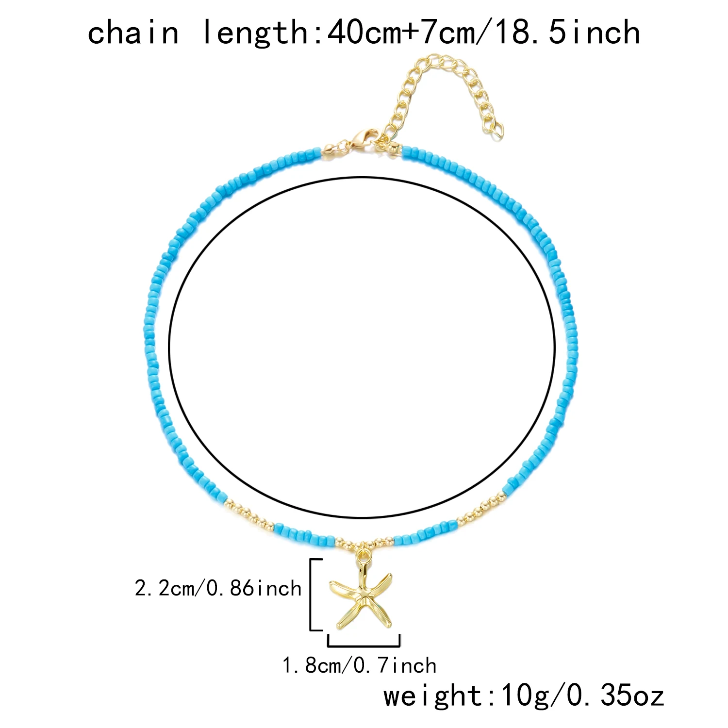 Boho Weiße Reisperlen-Halskette für Frauen Niedlicher Fisch-Imitationsperlen-Anhänger Bunter Choker Sommer Strand Y2K Halsschmuck Geschenk – Detail 14