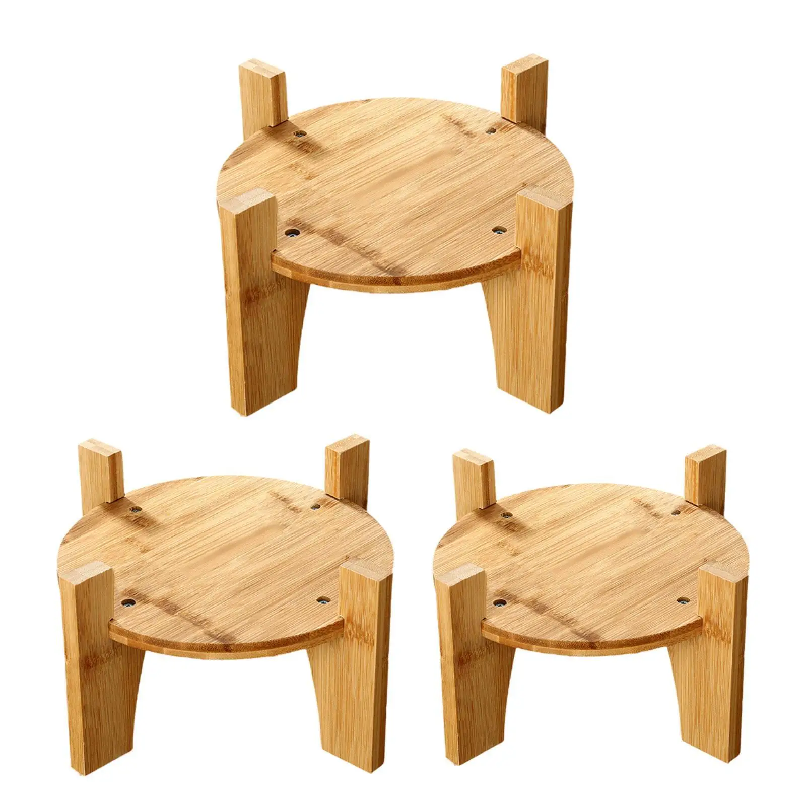 Multipurpose Drink Dispenser Stand Rack de jarro de vidro Suporte de madeira Display Riser para cozinha Home Barras de bancada