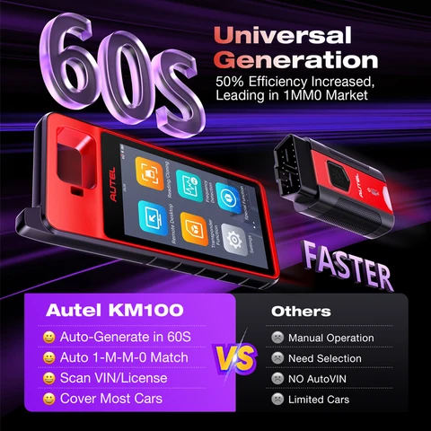 Autel KM100 Универсальный ключевой программатор с бесплатным обновлением — изображение товара