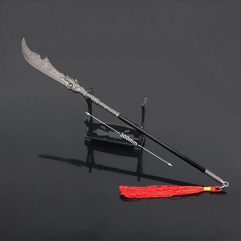 30cm Yang Warrior Film Peripherals Yang Ye Qinglong Glaive Knife Toy Sword All Metal Crafts Collections Ornaments Model