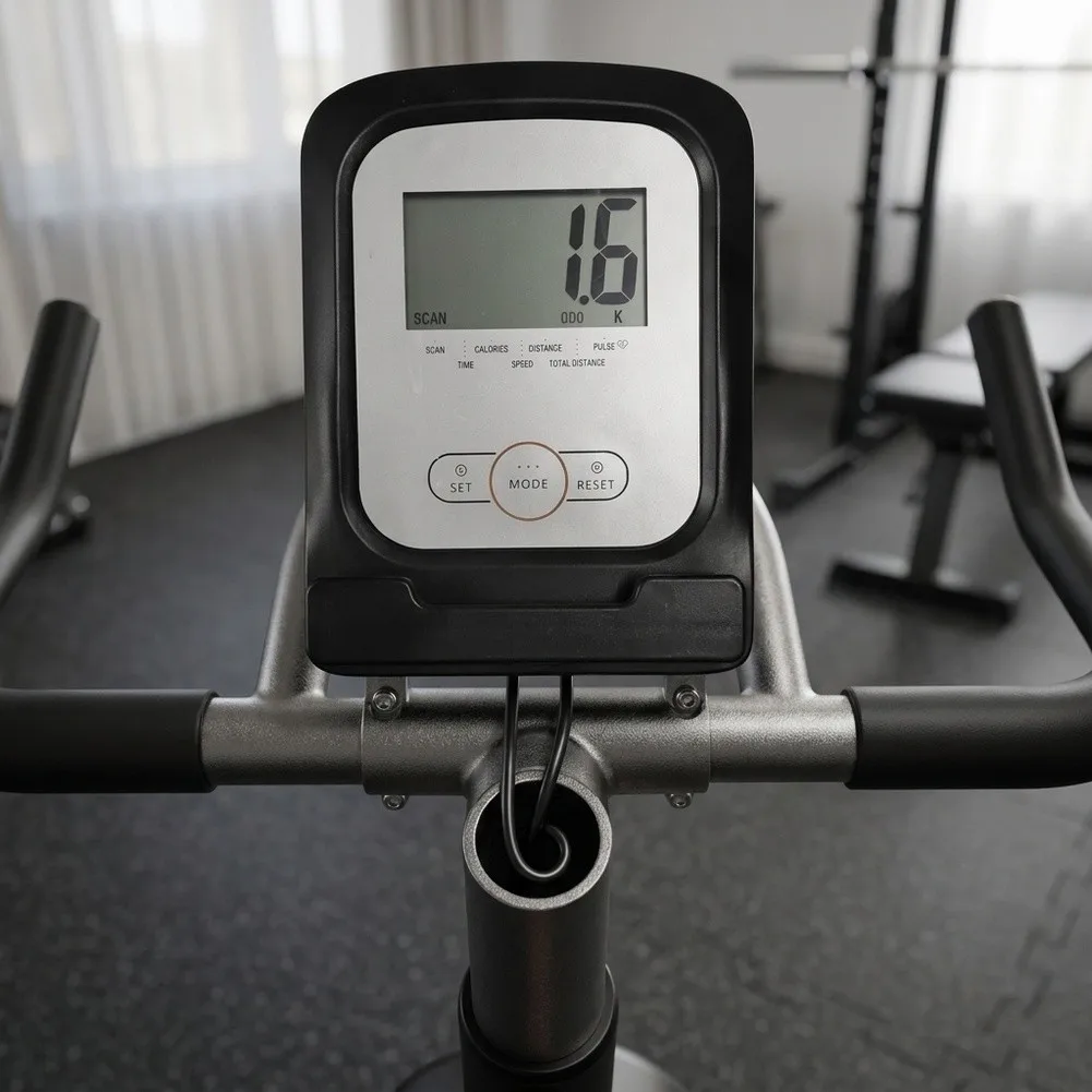 Stationary Bike Computer with LCD Display for Speed Distance Time Calories Monitoring SCAN Function 190x140x27mm
