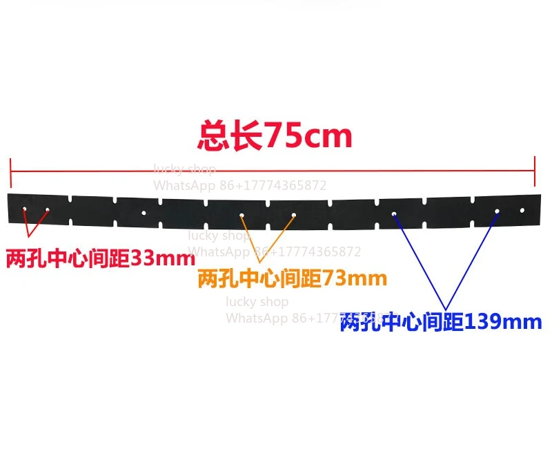 Rear Strip Accessories Absorb Water and Scrape The Leather  of The Floor Scrubber Machine