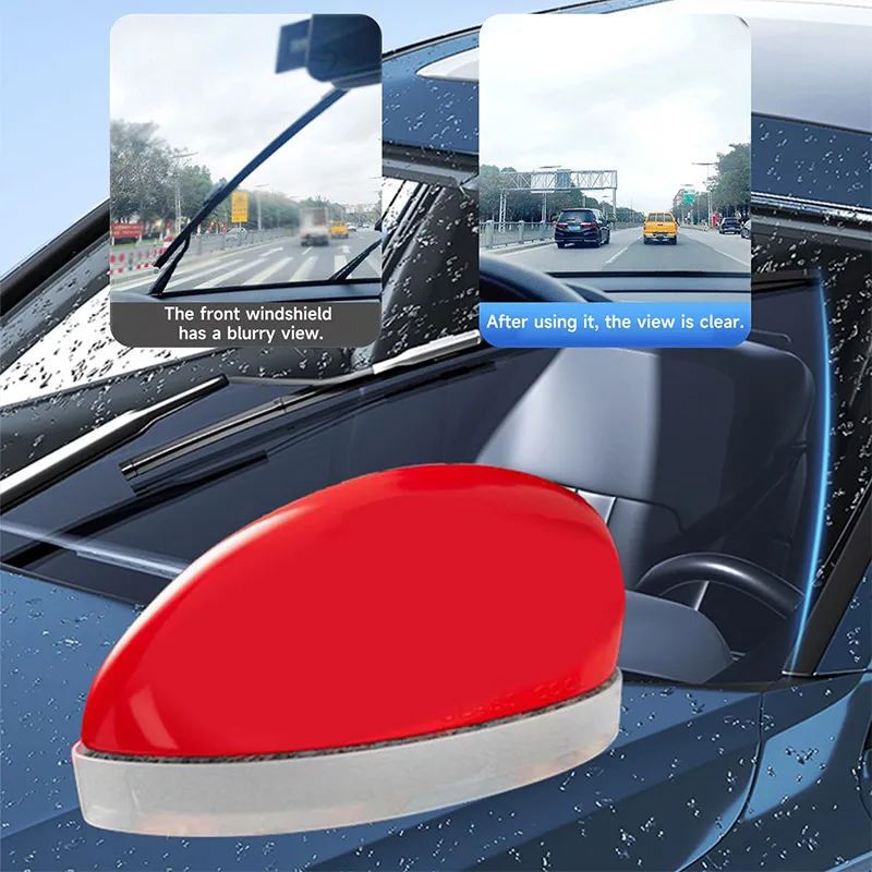 자동차 앞 유리 오일 필름 클리너 강력한 앞 유리 청소 브러시 리무버 유리 브러시 청소에서 비 안개 방지