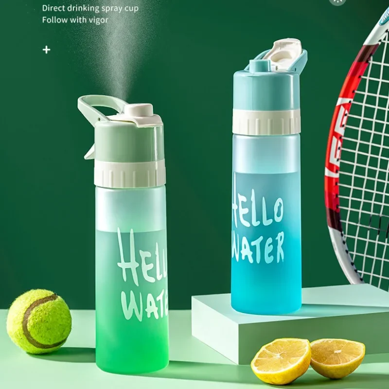 650ml Spray Water Bottle With Lid Eusable Hard Plastic Cup Sport Drinkware For Gym Climbing Hiking Brief Outdoor Direct Drinking