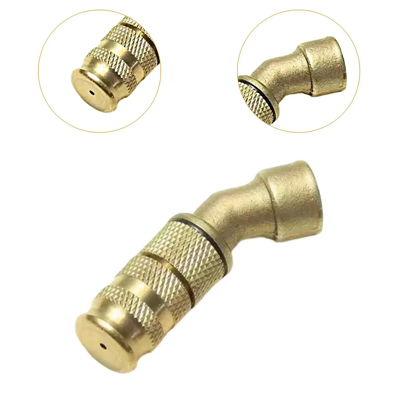 45 Degrees Nozzle Gold M14x1.5 Interface Professional Brass Easy to Install Sprinkler for Orchards Plant Watering