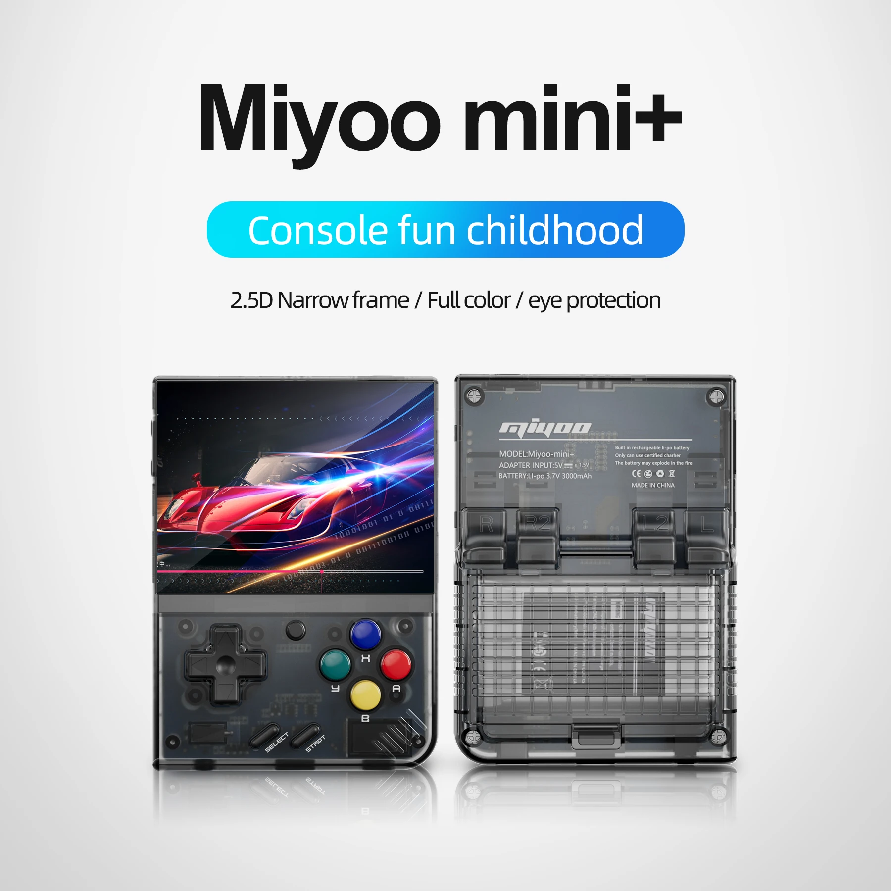 

MIYOO Mini Plus Portable Retro Handheld Game Console V2 Mini+ IPS Screen Classic Video Game Console Linux System Children's Gift