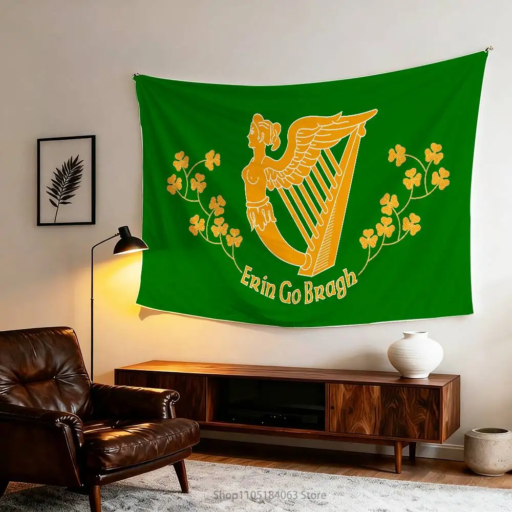 

Erin Go Bragh Flag Tapestry Banner For Bedroom Outdoor Living Room Restaurant Bar Wall Decor Party