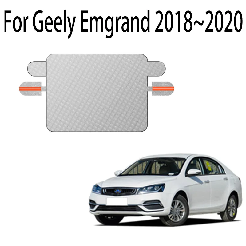 Car Snow Cover For Geely Emgrand 2018~2020 2019 MK3 Front Windshield Shield Protector Snow Ice Cover Auto Exterior Accessories