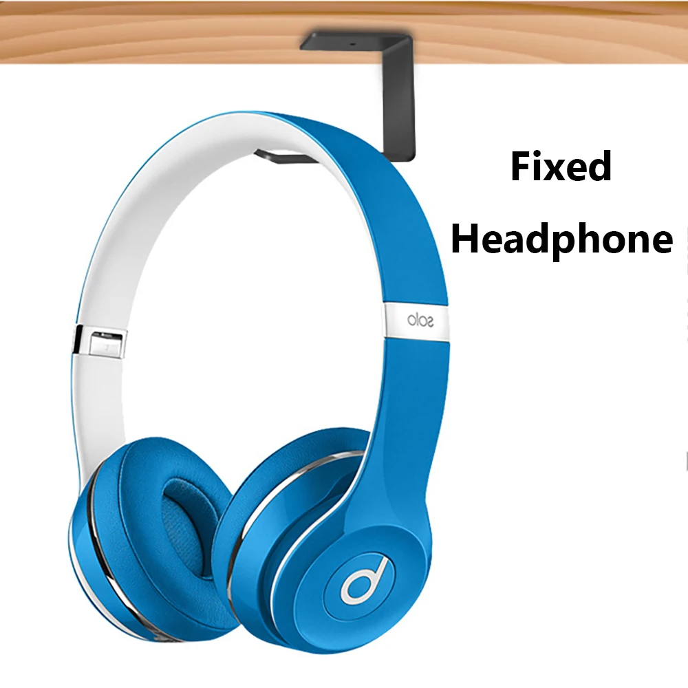 Support de casque universel en Aluminium, support de casque, sous le bureau, montage mural, crochet de support de casque, présentoir d'écouteurs